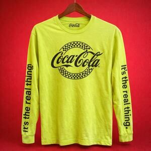 Coke Coca-Cola Lime Long Sleeve It’s The Real Thing Shirt M Medium